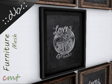 ::db:: Wooden Chalkboard Love you to the Moon and Back No. I