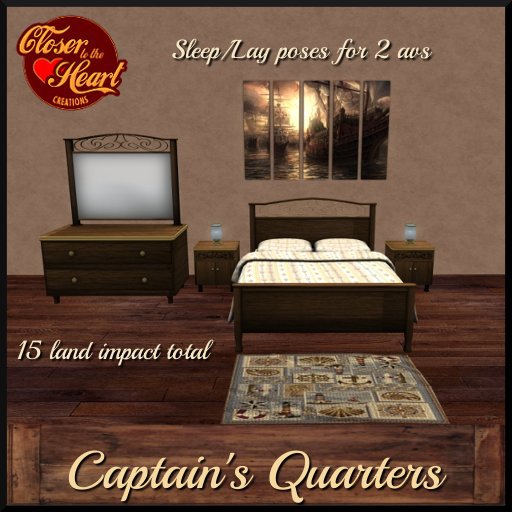 Captain's Quarters Bedroom Set***