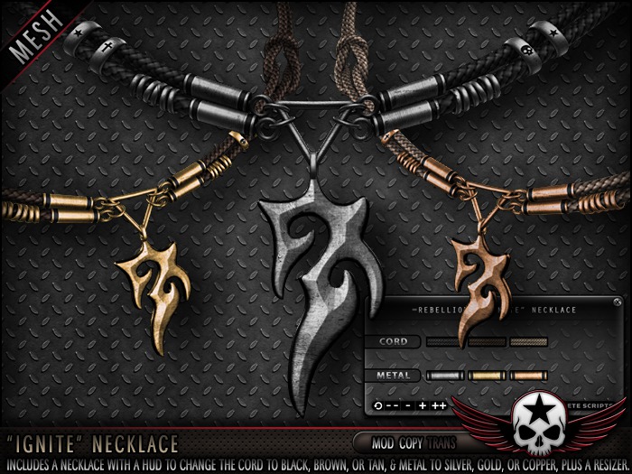 = REBELLION = "IGNITE" NECKLACE - DEMO