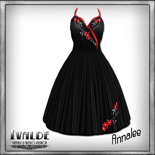 ~Ivalde~Annalee black/red dress