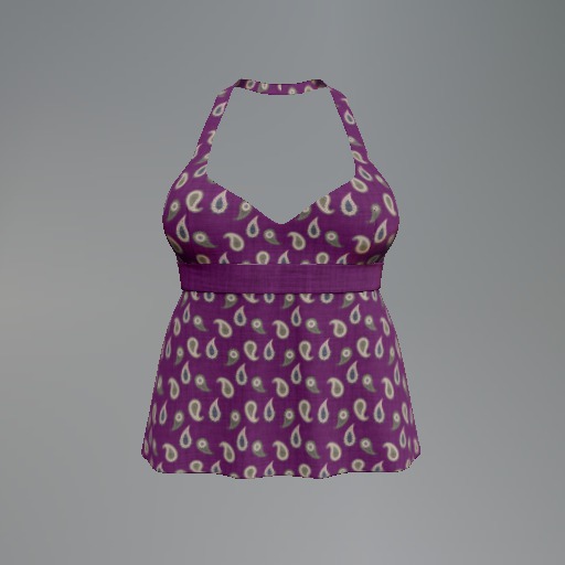 Purple Paisley Mesh Halter box