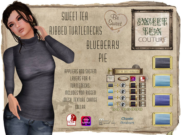 *Sweet Tea Ribbed Turtlenecks: Blueberry Pie(add me )