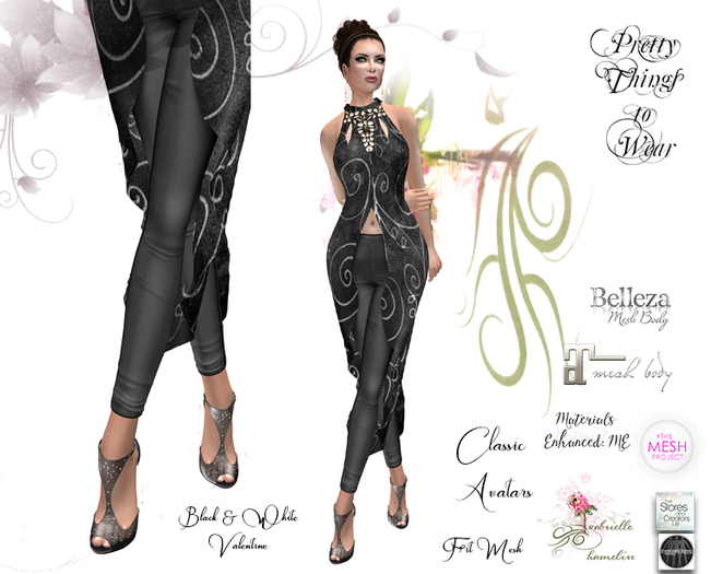 .::Pretty Things::. Black & White Valentine