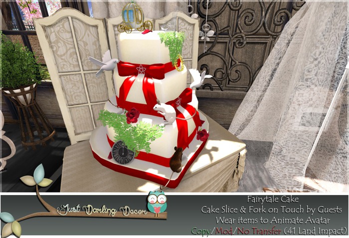 ::Just Darling:: Fairytale Cake Red