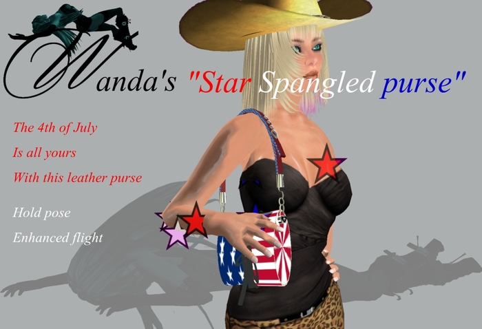 Wanda's Star Spangled Handbag -4th of July purse