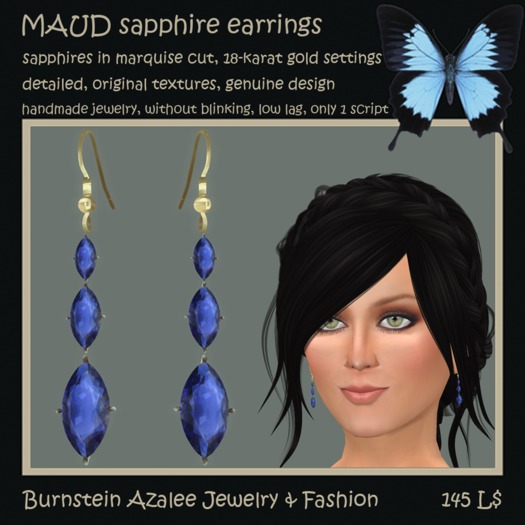 MAUD sapphire earrings