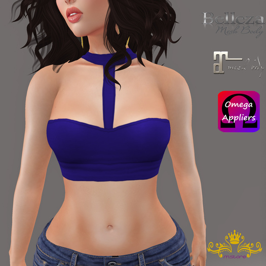 {M.S} Top Kyra Blue
