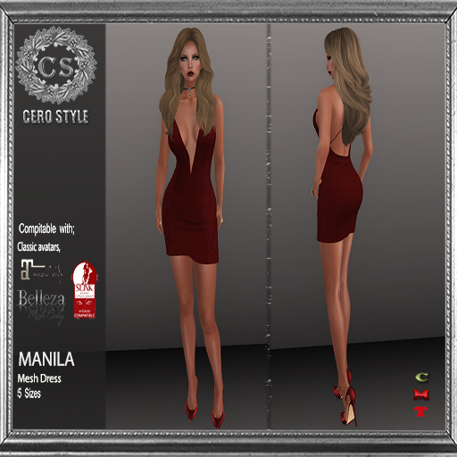 CERO STYLE Manila Dress Red