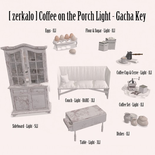 [ zerkalo ] Coffee on the Porch - Couch - Light - RARE