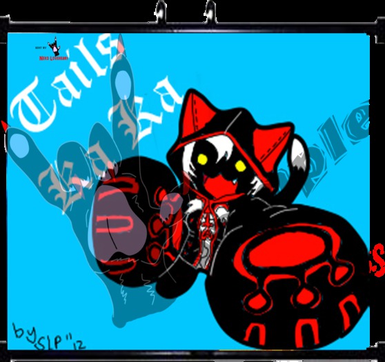Tailskaka Chibi wall scroll by nekoloveheart5weet