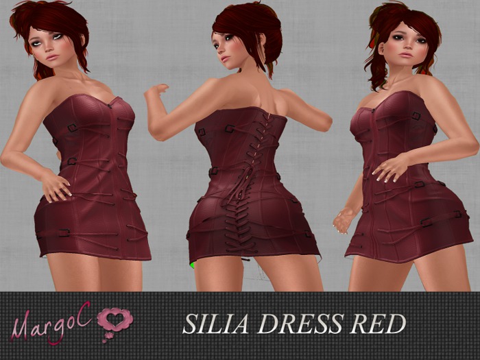 SILIA  DRESS RED- MargoC