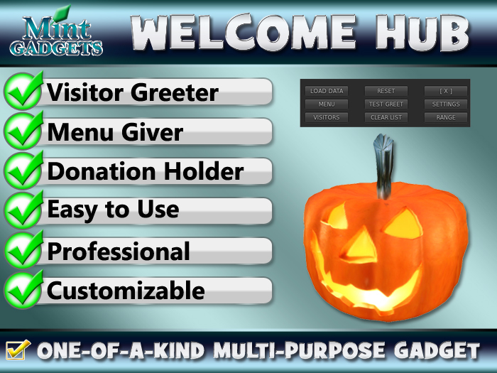 Mint Gadgets - Welcome Mat Greeter & Menu Giver