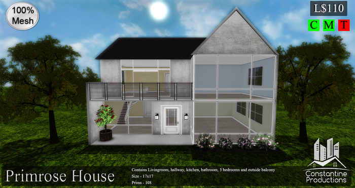 -CP- Unfurnished Primrose House 100% Mesh