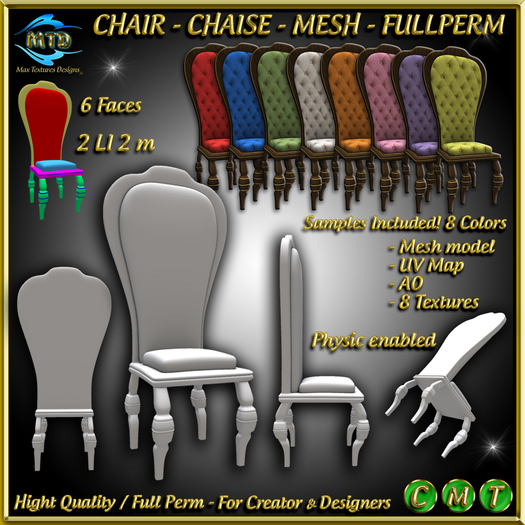 CHAIR - CHAISE - MESH - FULLPERM