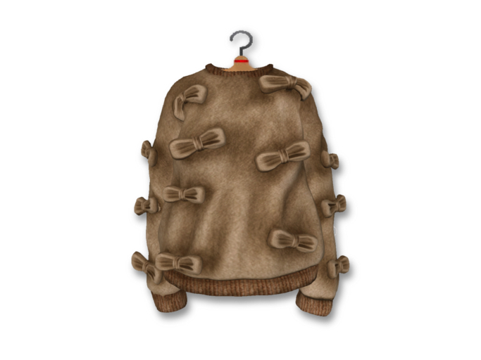 {amiable}Mesh Bow Pop Trainer_Brown