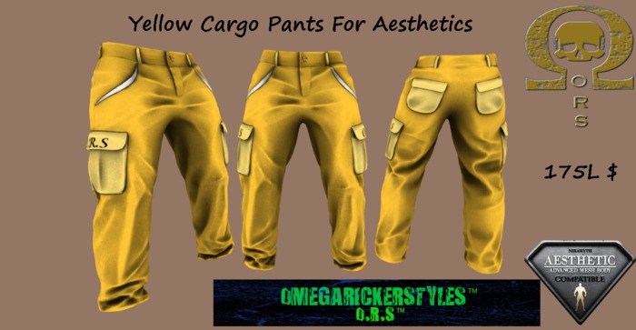 [ ORS]  Cargo Pants Yellow
