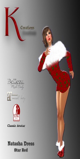 Natasha Dress Star Red