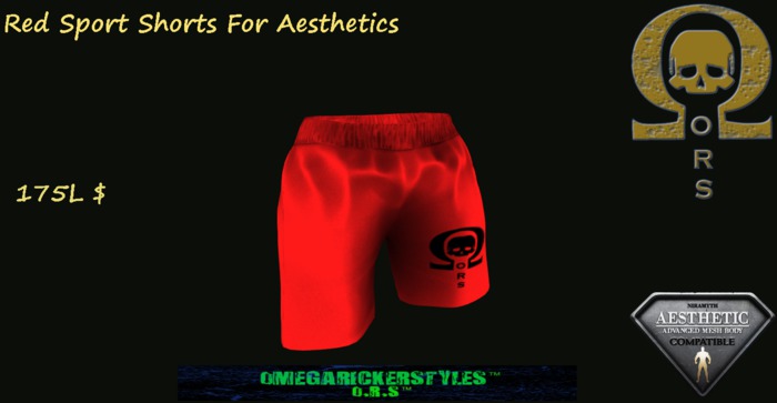 [ORS]  Sport Shorts Red