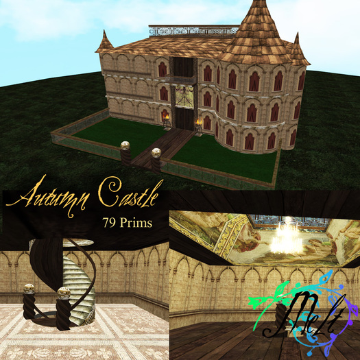 {Melt} Autumn Castle 79 Prims BOX
