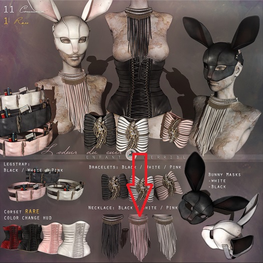 .ET. L'odeur du cuir Necklace Pink