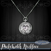 :::Krystal::: Pocketwatch - Necklace - Platinum
