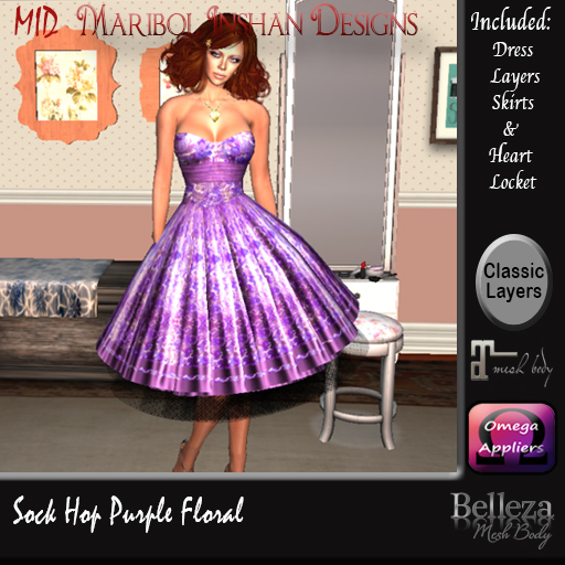 *MID*  Sock Hop  In Burgundy  Floral