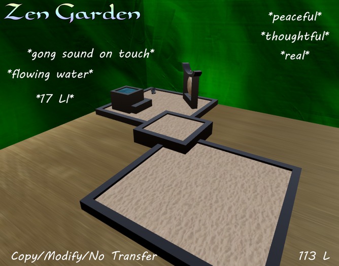 Zen Garden Double with Water