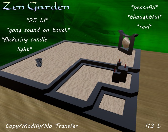 Zen Garden Three Level with Light