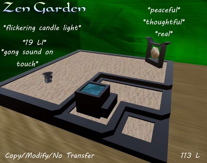 Zen Garden Three Level with Water