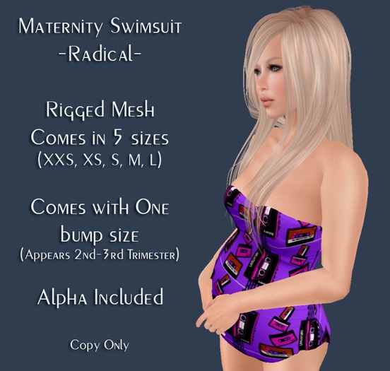 Maternity Swim Suit - Nautical