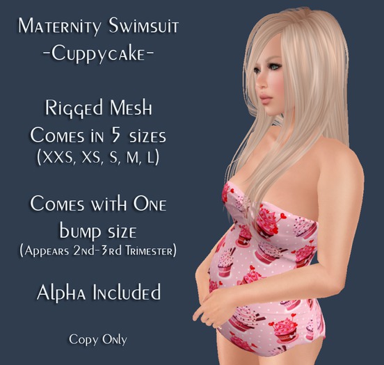 Maternity Swim Suit - Nautical
