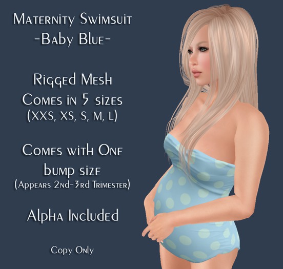 Maternity Swim Suit - Nautical