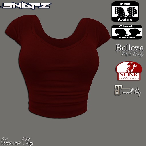Snapz-Deanna Top Red