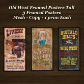 Framed Art Old West Framed Posters Tall