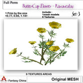 Full Perm ButterCup Flower - Ranunculus S-3