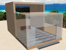 Beach Store / Office or Beach Club -- Prefab ready to go {MESH}
