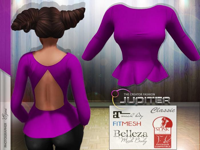 JUPITER..OPEN BACK TOP - LILA