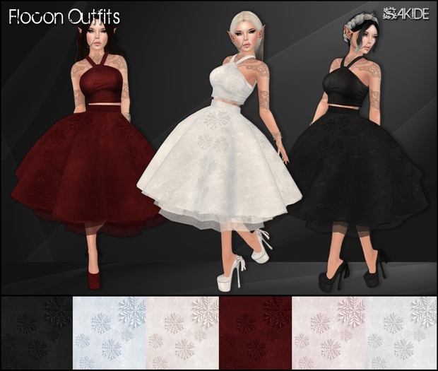 [ SAKIDE ] Flocon Outfit White DEMO