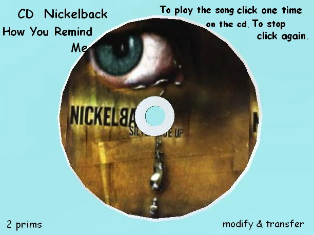 CD playing  +++ This Is How You Remind Me +++