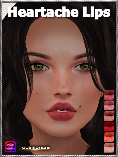 .:Glamorize:. Heartache Lips Omega Appliers (6 Colors)