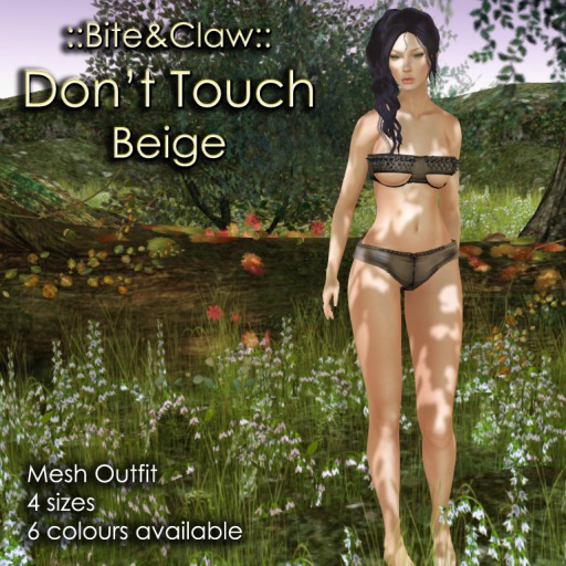 ::B&C:: Don't Touch - Beige - Rigged Mesh Two Piece Outfit