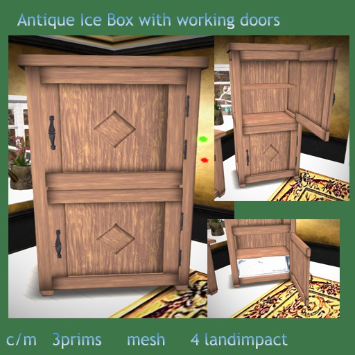Antique IceBox with working doors
