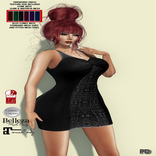 PD ~ Sale Bag - Fire Work Dress