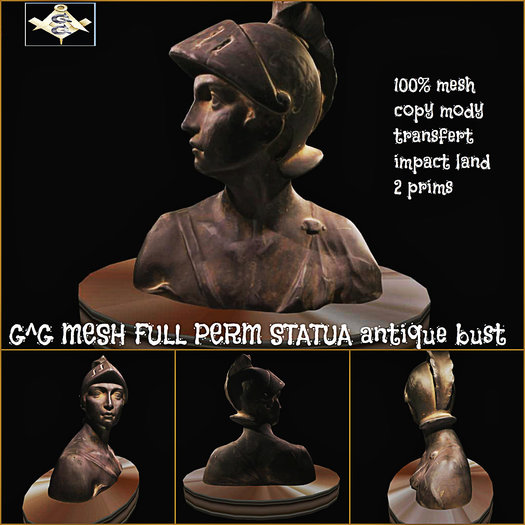 G^G MESH FULL PERM STATUA antique bust
