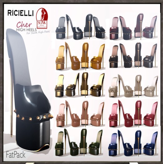 R.icielli - CHER Mesh High Heels for Slink/ Mustard [Materials]