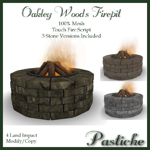 *Pastiche* Oakley Woods Firepit [Crated]