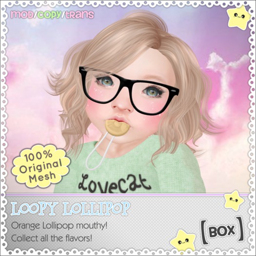 [BOX] Orange Loopy Lollipop