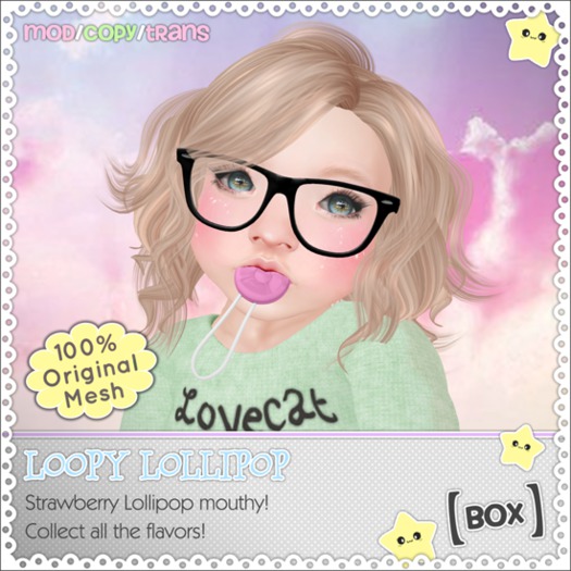 [BOX] Strawberry Loopy Lollipop
