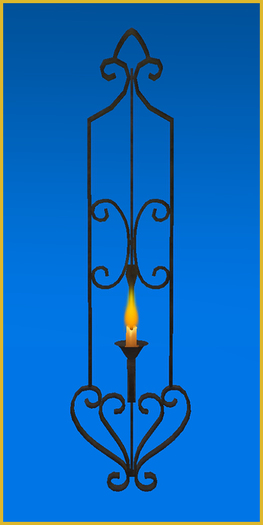 MASTER-Wrought candle wall long