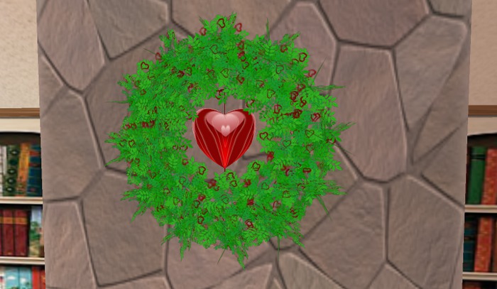 Valentine Spinning Heart Wreath